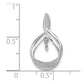 14k White Gold 7mm White Round Freshwater Cultured Pearl A Real Diamond Pendant