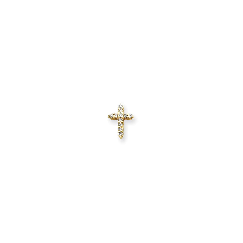 14k A Diamond cross pendant