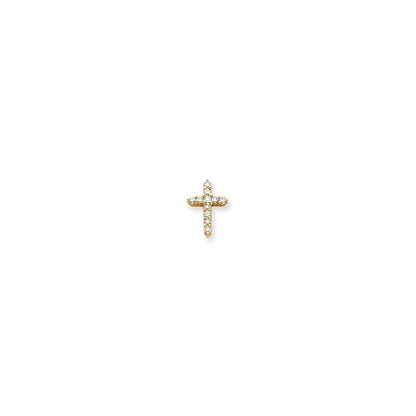 14k VS Diamond cross pendant