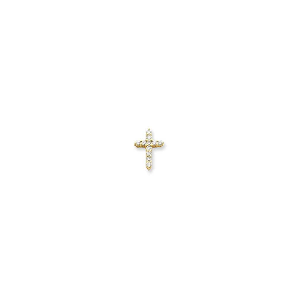 14k VS Diamond cross pendant