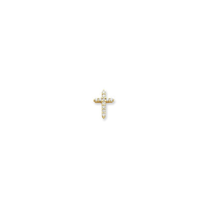 14k VS Diamond cross pendant