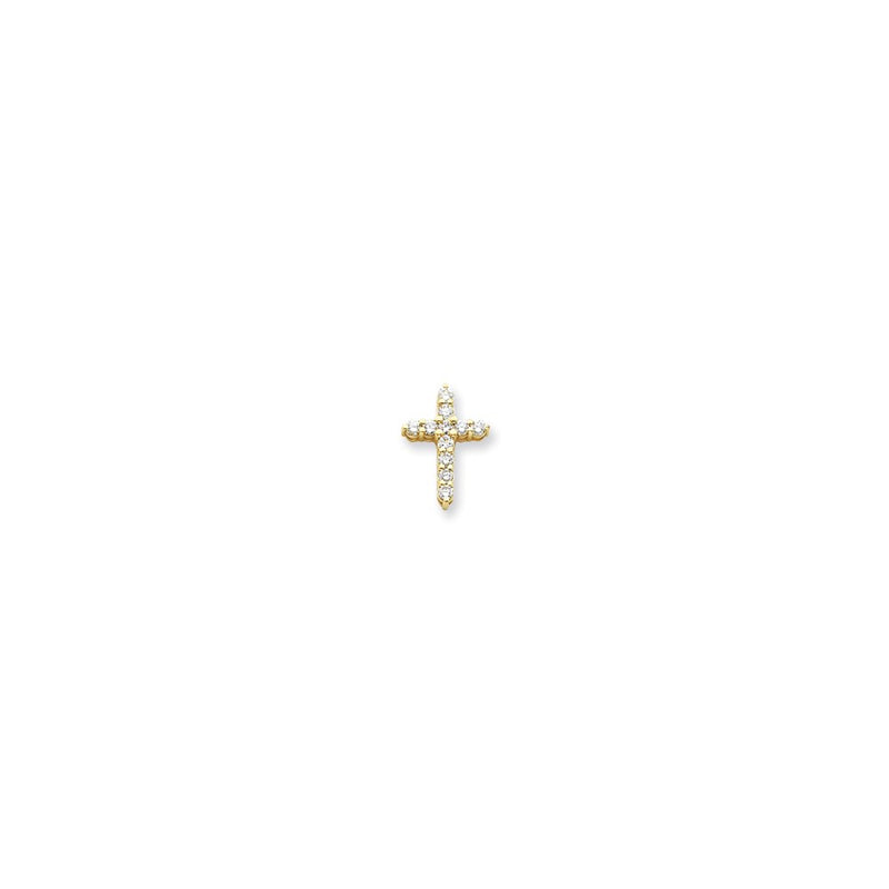 14k VS Diamond cross pendant