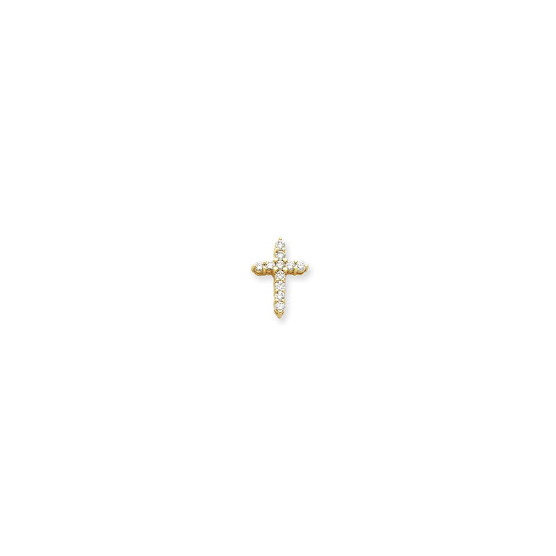 14k A Diamond cross pendant