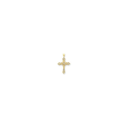 14k VS Diamond cross pendant