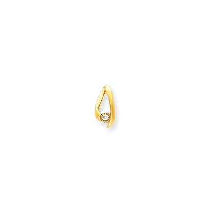 14k AA Diamond chain slide