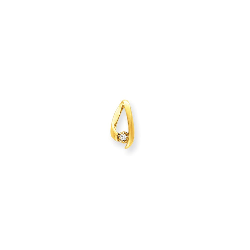 14k AA Diamond chain slide