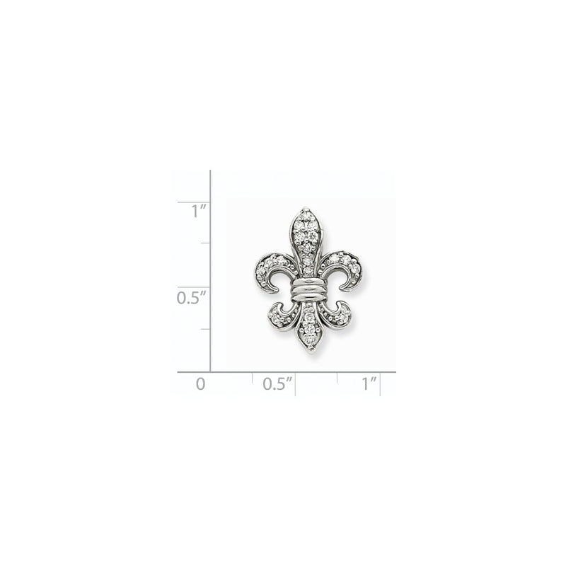 14K White GoldVS Real Diamond Pendant