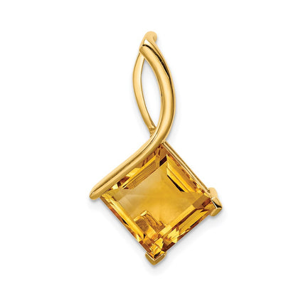14K Yellow Gold Citrine Pendant