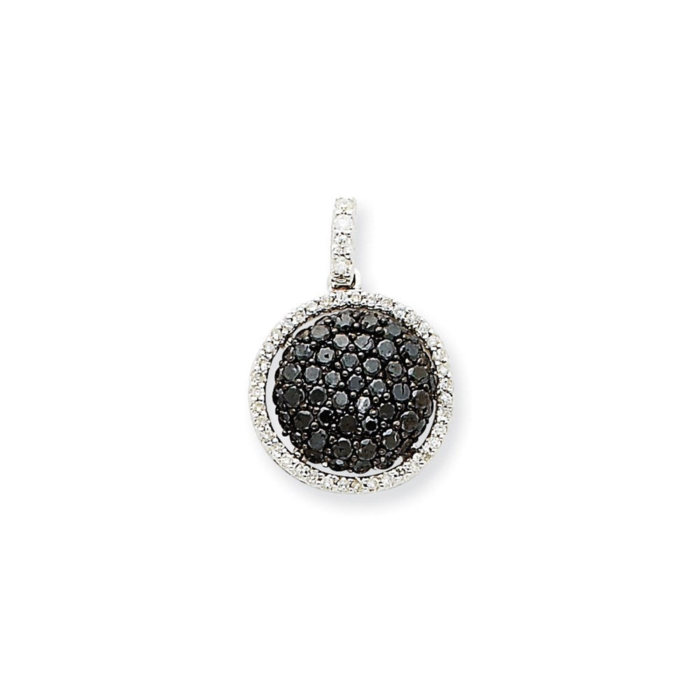 14k White Gold Real Diamond Pendant