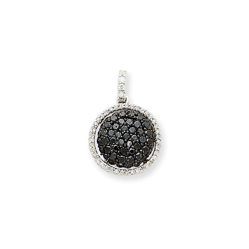 14k White Gold Real Diamond Pendant