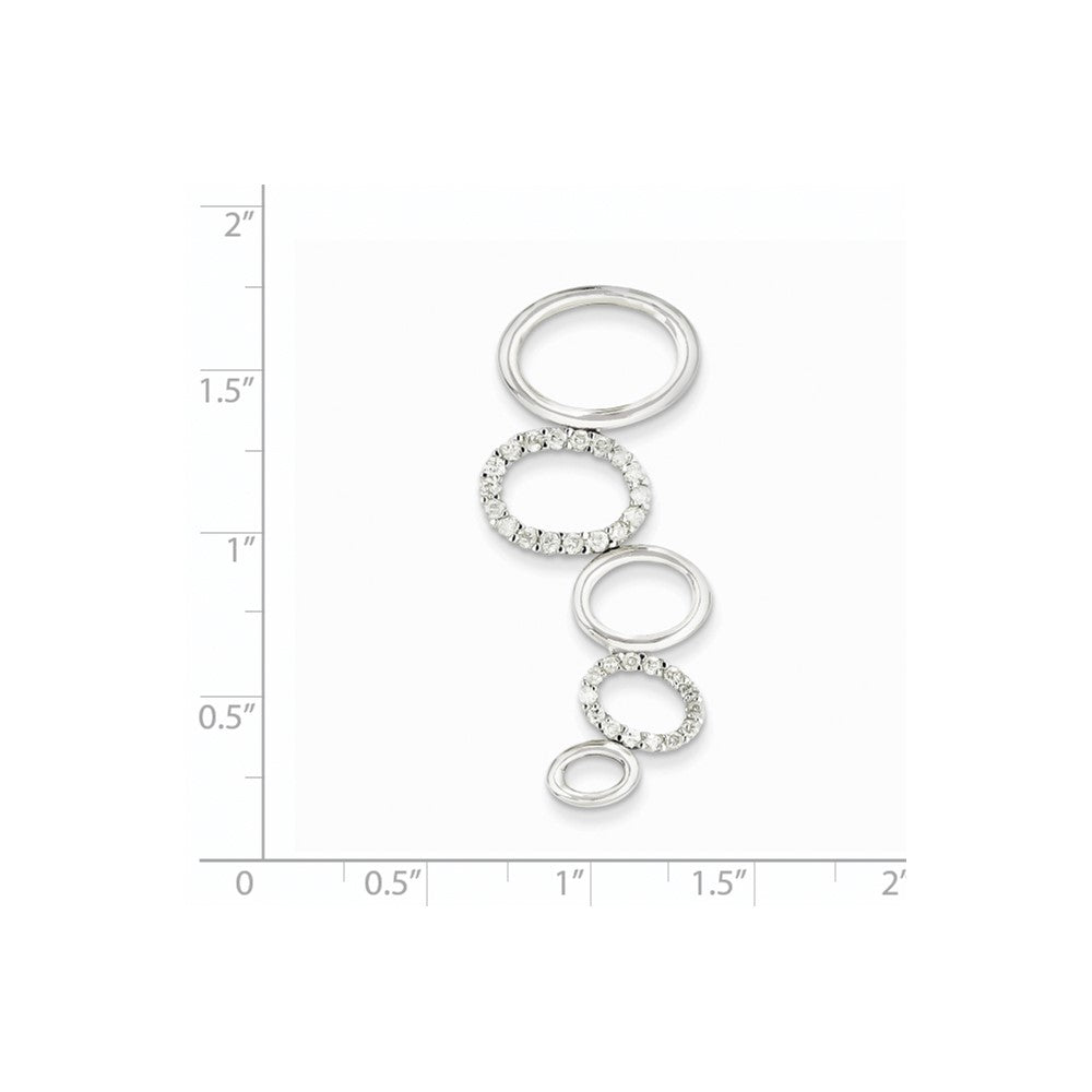 14k White Gold Fancy Real Diamond Pendant