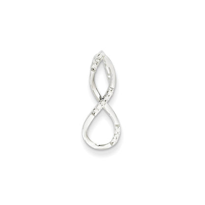 14K White Gold Real Diamond Pendant