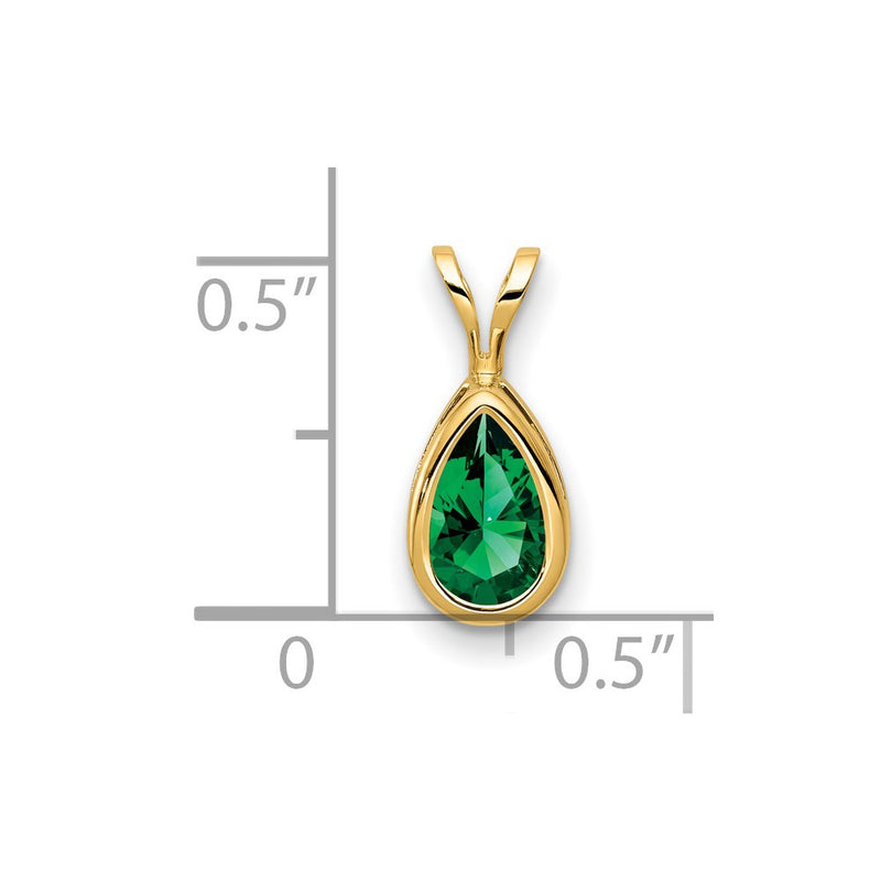 14K Yellow Gold Mount St. Helens bezel pendant