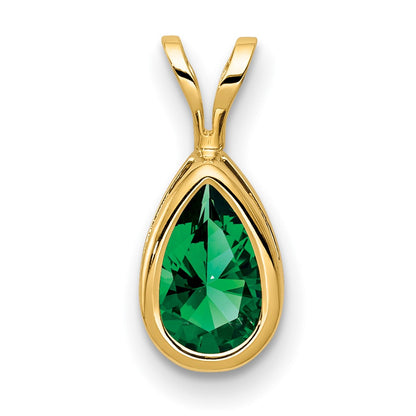 14K Yellow Gold Mount St. Helens bezel pendant