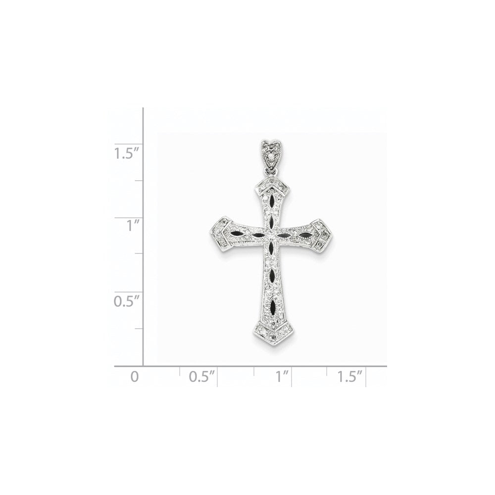14k white gold real diamond pendant xp3774aa
