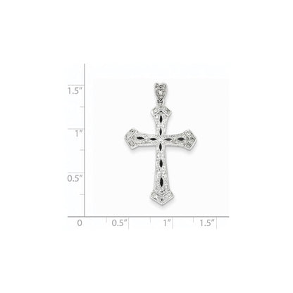 14k white gold real diamond pendant xp3774aa