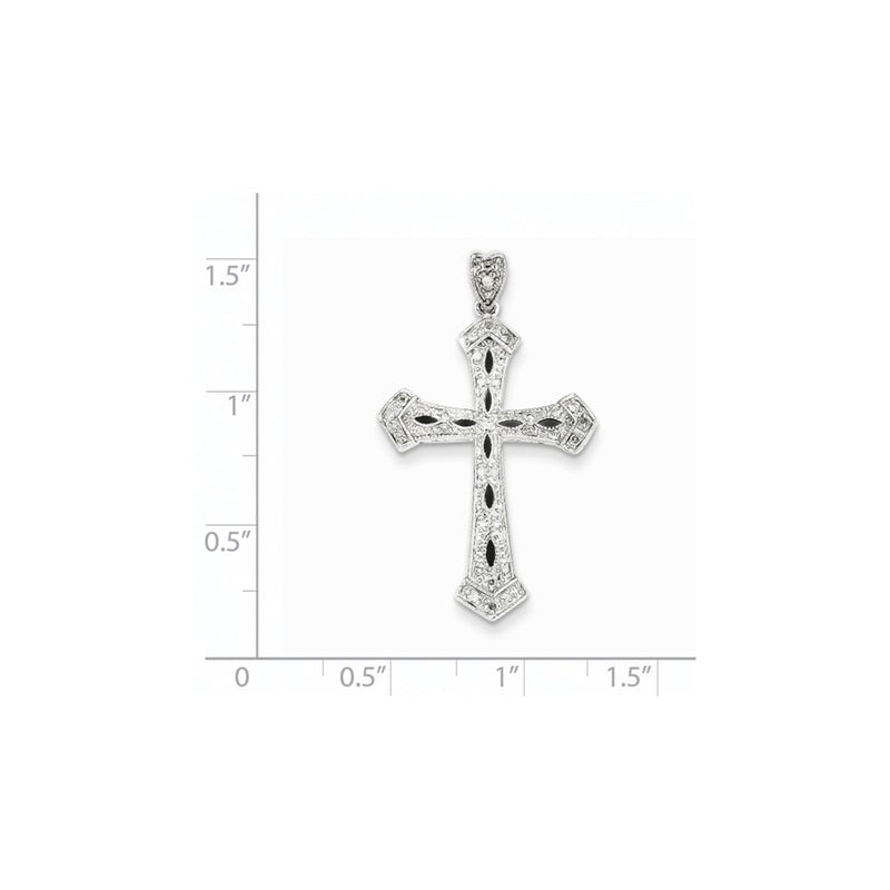 14k white gold real diamond pendant xp3774aa