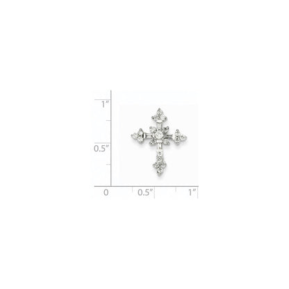 14k White Gold Diamond Pendant