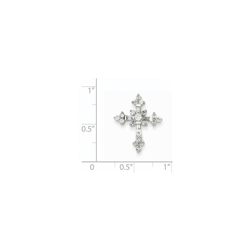 14k White Gold Diamond Pendant