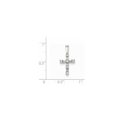 14k White Gold Diamond Pendant