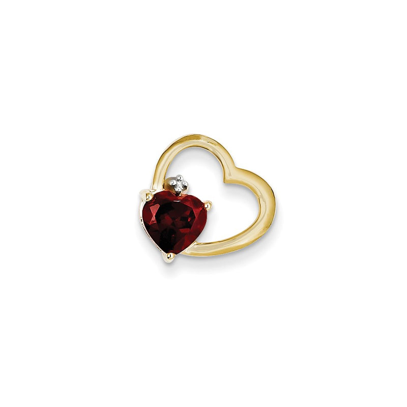 14K Yellow Gold Real Diamond & GA Pendant