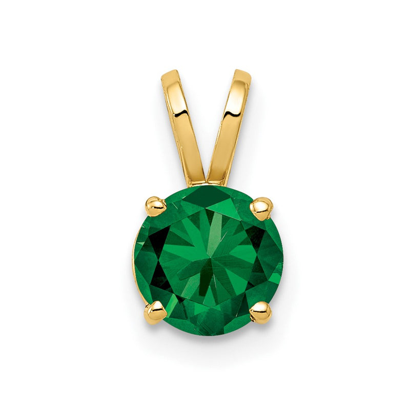 14K Yellow Gold 6mm Mount St. Helens pendant
