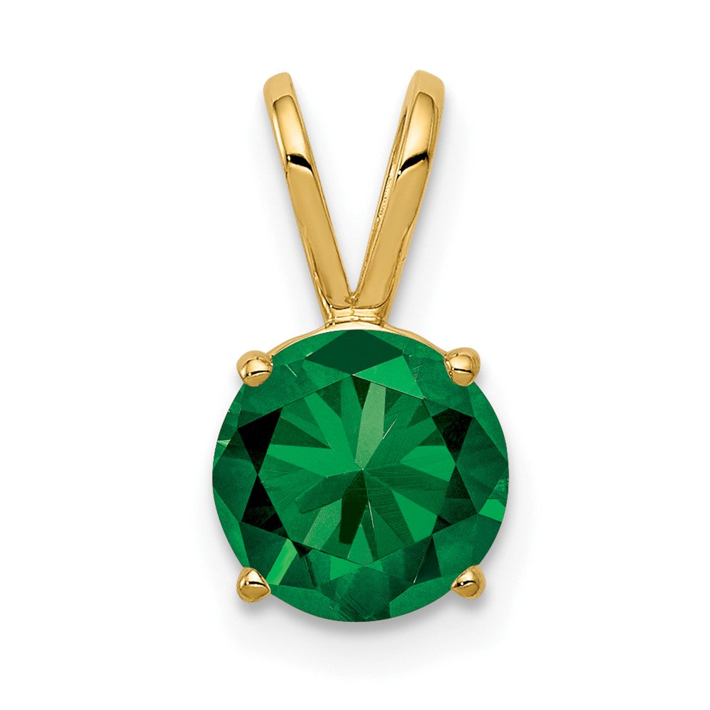14K Yellow Gold 7mm Mount St. Helens pendant