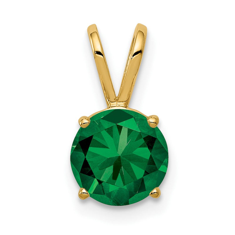 14K Yellow Gold 7mm Mount St. Helens pendant