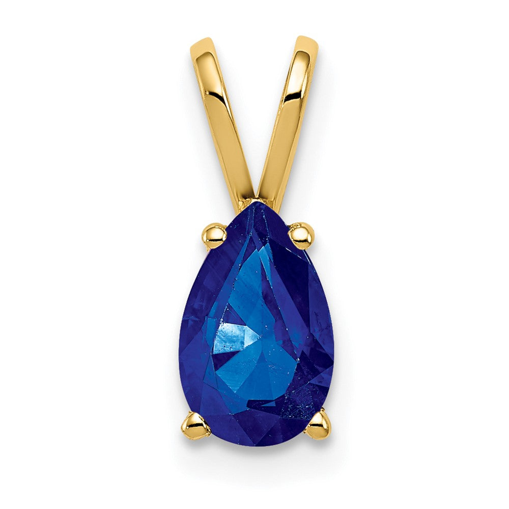14k 8x5mm Pear Sapphire Pendant