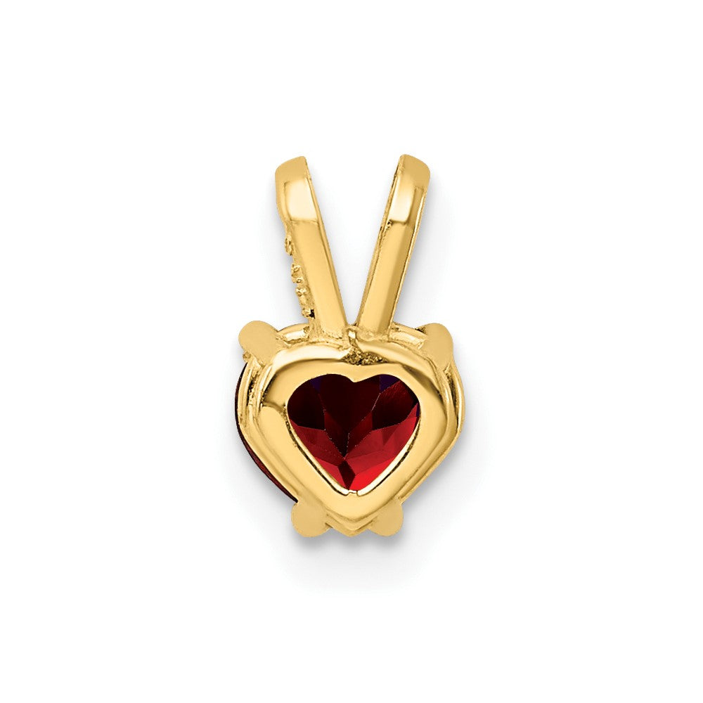 14K Yellow Gold Garnet pendant