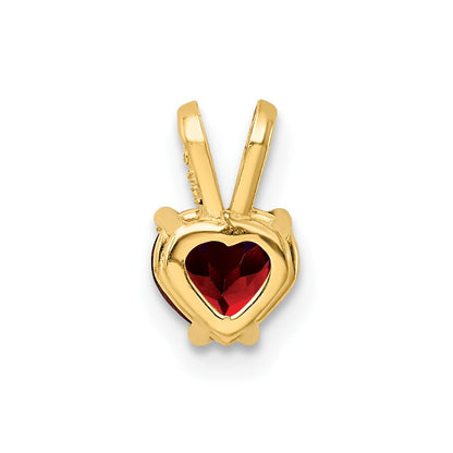 14K Yellow Gold Garnet pendant
