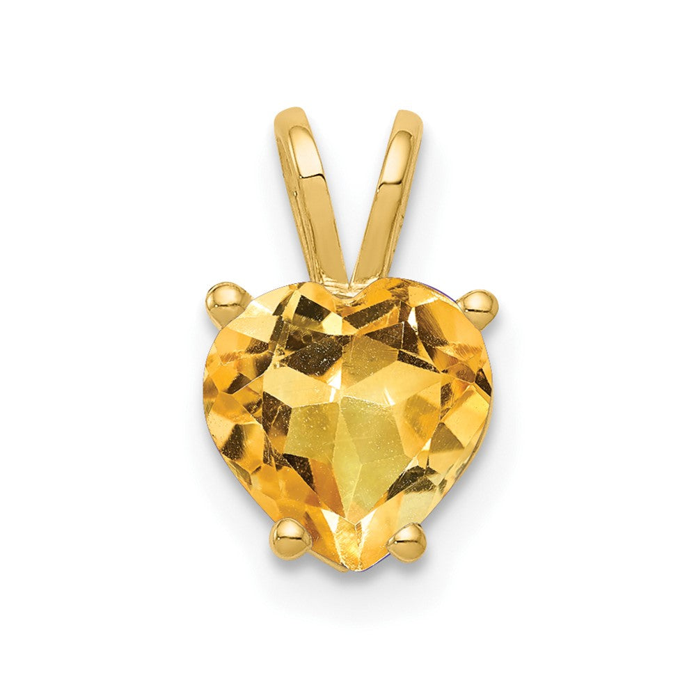 14K Yellow Gold Citrine pendant