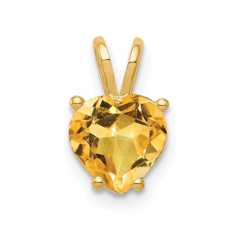 14K Yellow Gold Citrine pendant