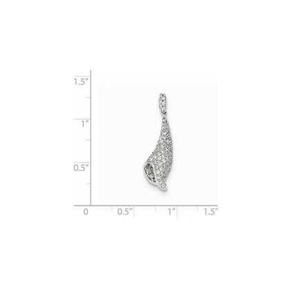 14K White GoldReal Diamond PavÃ¢â‚¬Å¡ Pendant