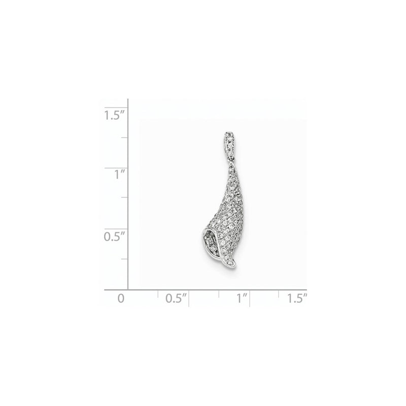 14K White GoldReal Diamond PavÃ¢â‚¬Å¡ Pendant