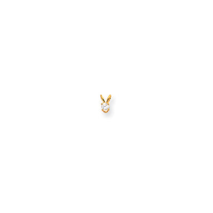 14K Yellow Gold VS Real Diamond pendant
