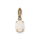 14k Gold with Austrian Opal and Diamond Pendant