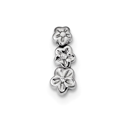 14k White Gold Real Diamond Pendant