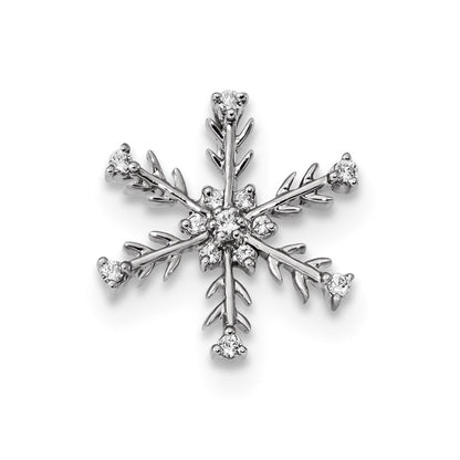 14k White Gold Real Diamond Pendant