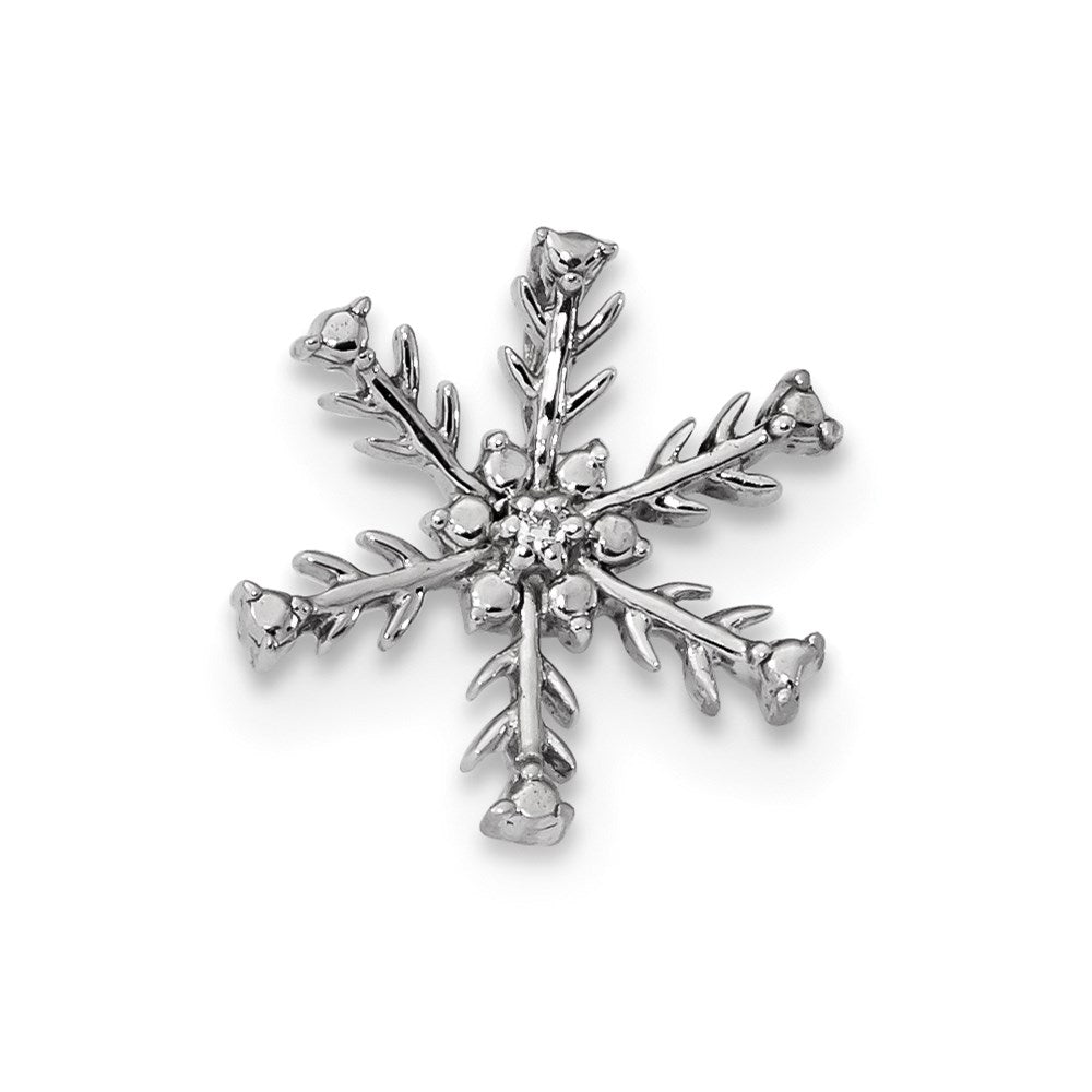 14k White Gold Real Diamond Pendant
