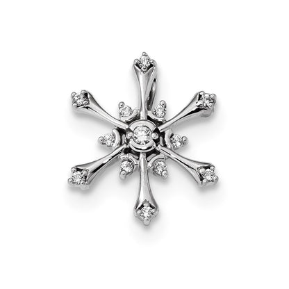 14k White Gold Real Diamond Pendant