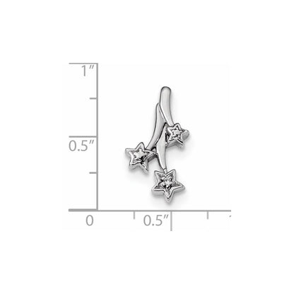 14k White Gold Real Diamond Pendant
