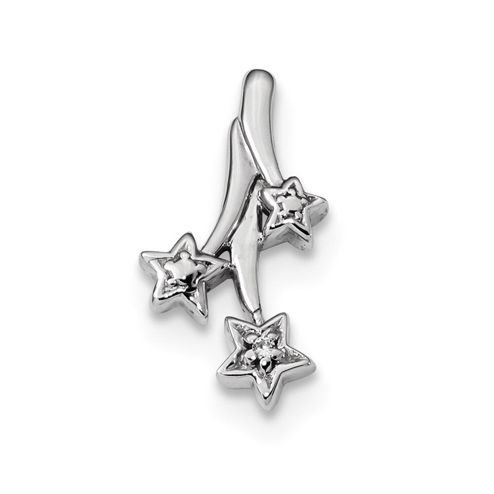 14k White Gold Real Diamond Pendant
