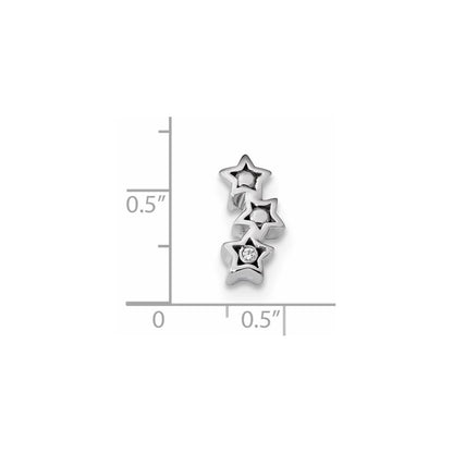 14k White Gold Real Diamond Pendant