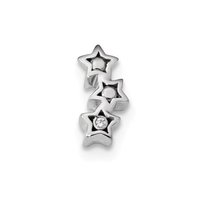 14k White Gold Real Diamond Pendant