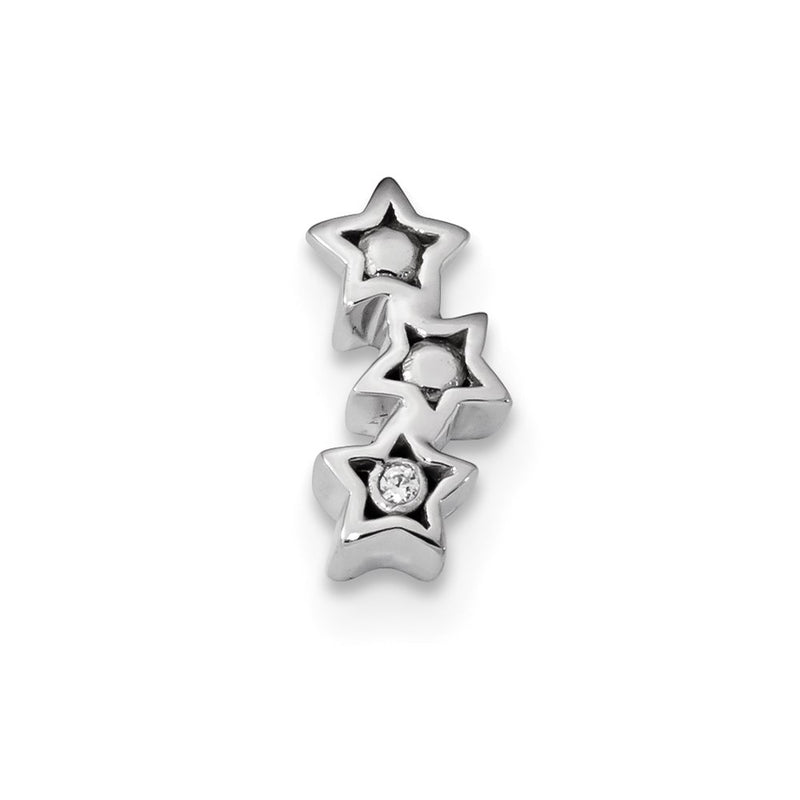 14k White Gold Real Diamond Pendant