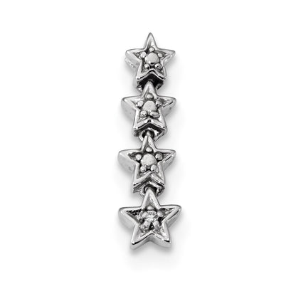 14k White Gold Real Diamond Pendant
