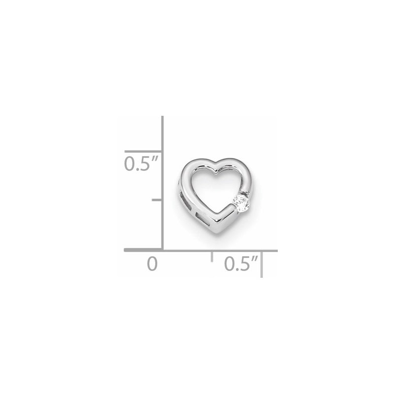 14k White Gold Real Diamond Pendant
