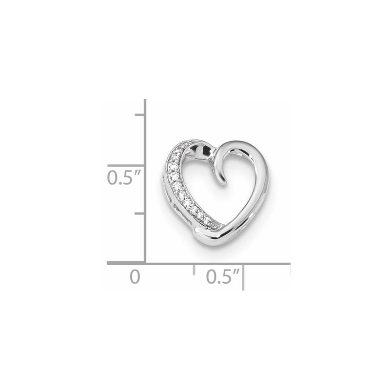 14k White Gold Real Diamond Pendant