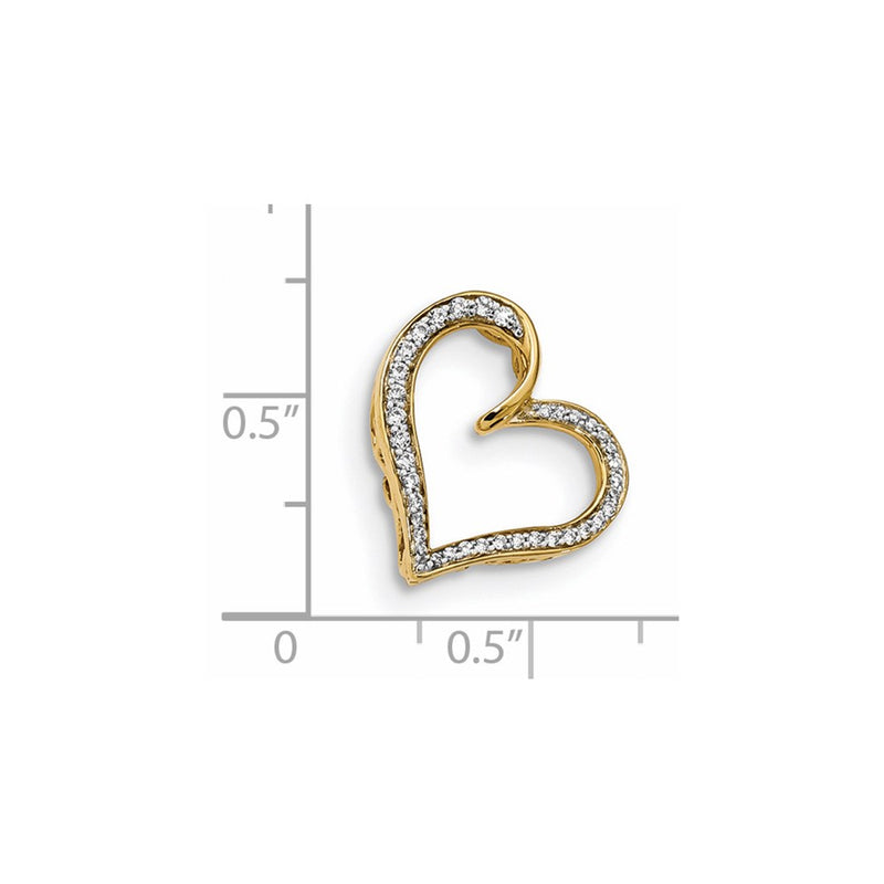 14k Yellow Gold Real Diamond Pendant
